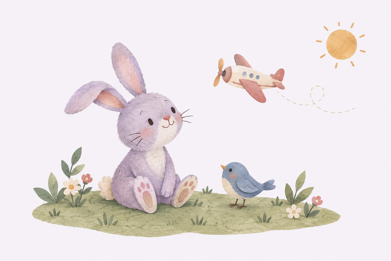 The illustrated garden from Petit Bonjour